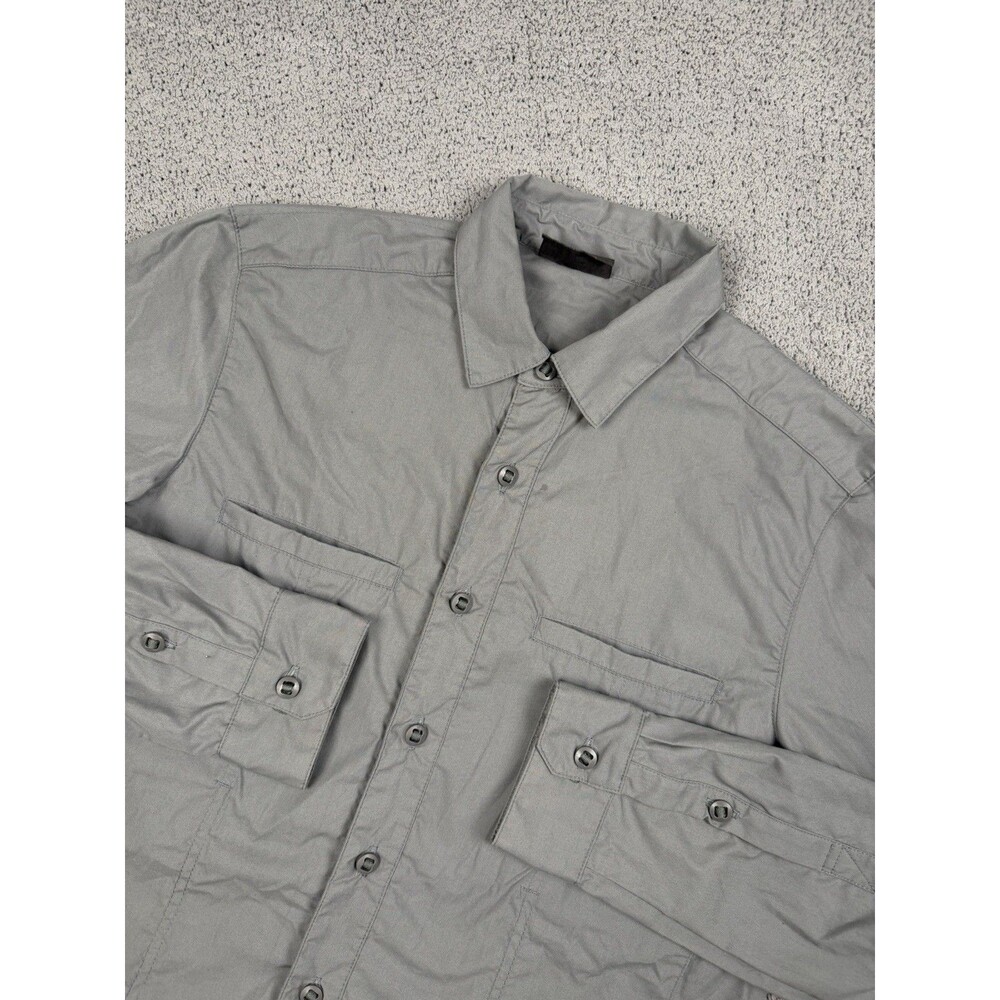 Triple Aught Design Shirt Mens M Gray Tradecraft Long Sleeve Button Up TAD
